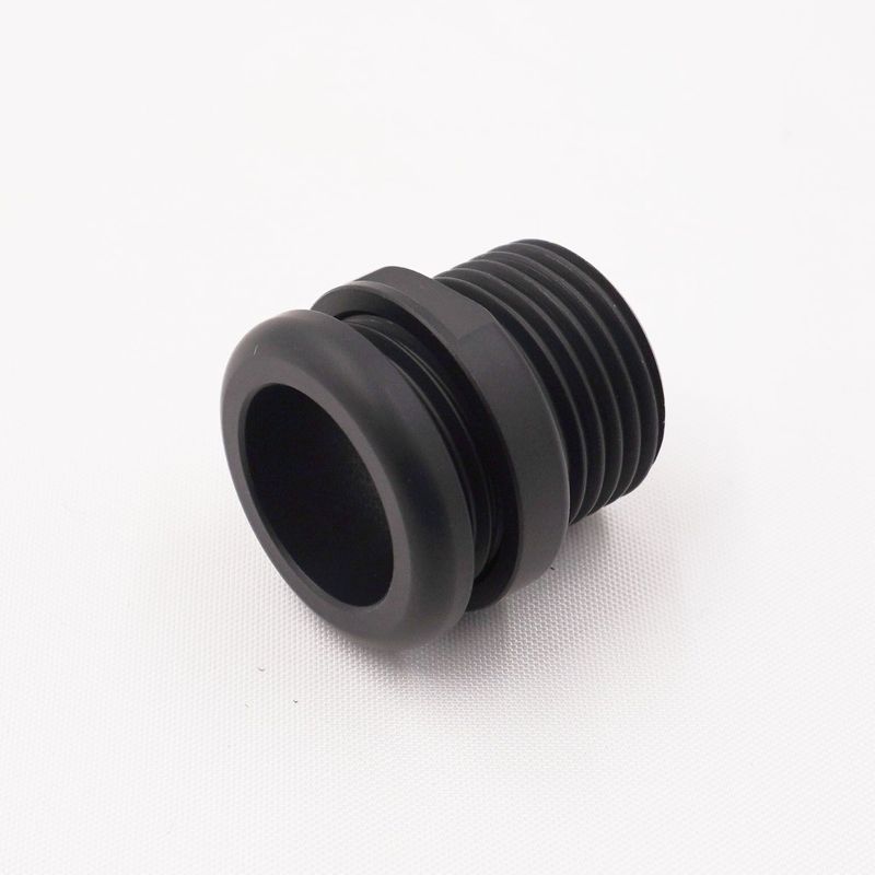 Pure Stealth Reduced Barrier &amp; E-Z Clip A/C Aluminum Pass Through Grommet with Lock Nut: #10 (Stealth Black Finish)- X15145