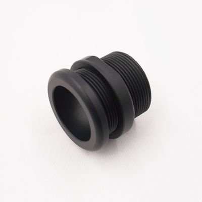 Pure Stealth Heater Hose Aluminum Pass Through Grommet with Lock Nut: 5/8 Hose (Stealth Black Finish)- X15155