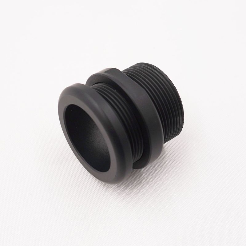 Pure Stealth Heater Hose Aluminum Pass Through Grommet with Lock Nut: 5/8 Hose (Stealth Black Finish)- X15155
