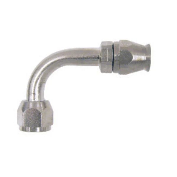 90 Degree Aeroquip Braided Stainless A/C Hose End Fitting, Size: #6 36442-VUR