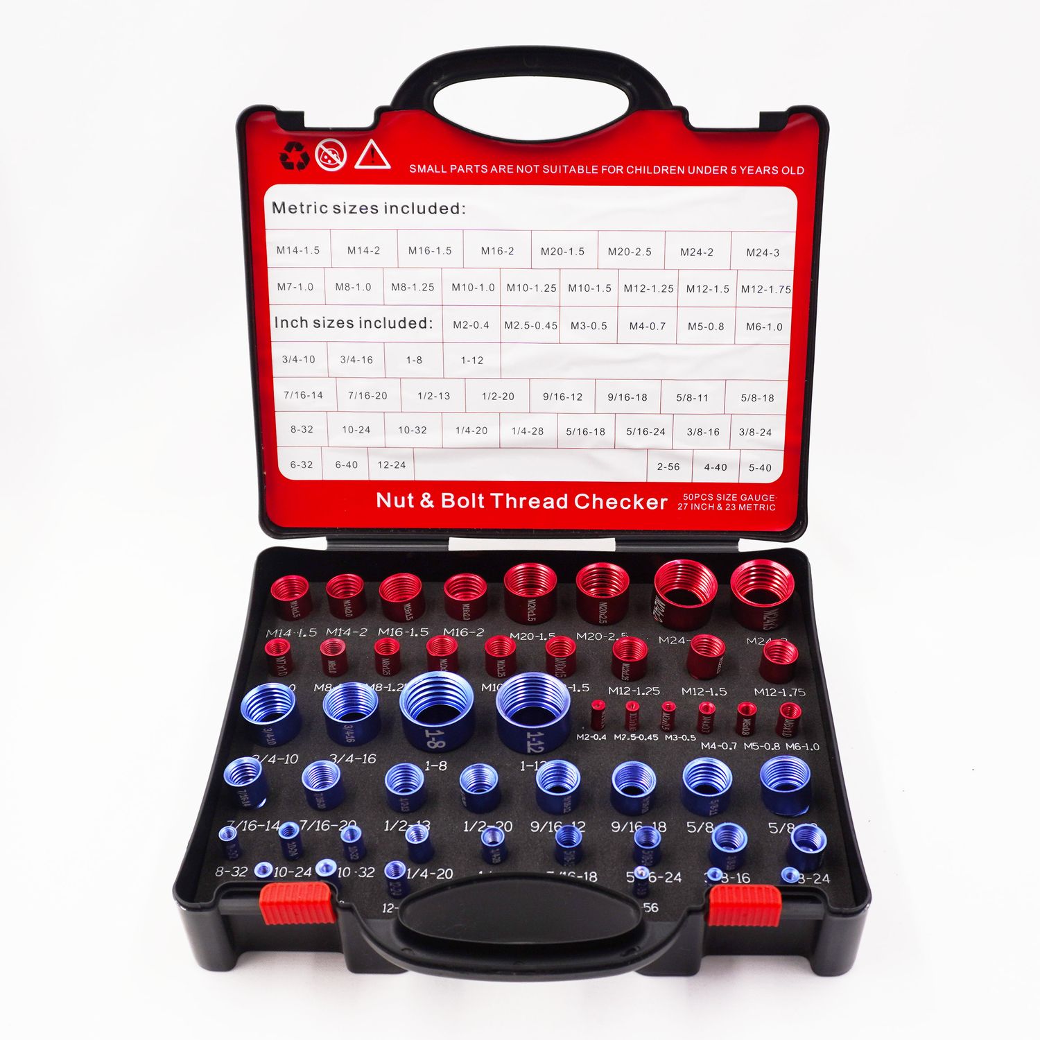 Nut &amp; Bolt Thread Checker - 50 pcs