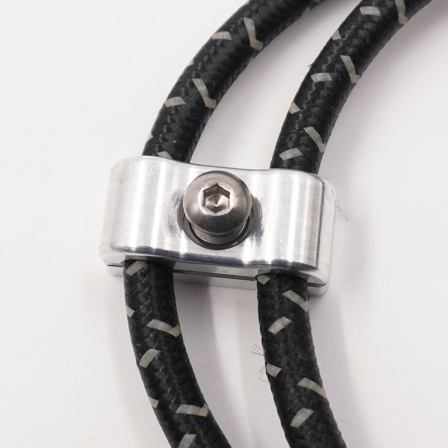 Billet Aluminum Non-Floating Double Line Clamp For -3AN PTFE Hose - .240" x .240" - 8209
