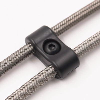 Pure Stealth Billet Aluminum Floating Double  -3AN PTFE Line Separator- .240" x .240" - X8309