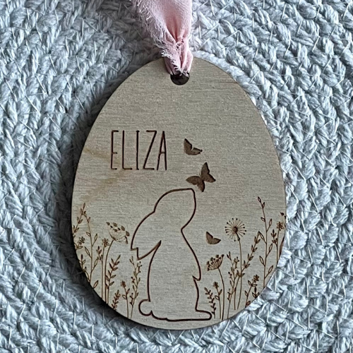 Easter Gift Tag, Egg-Shaped