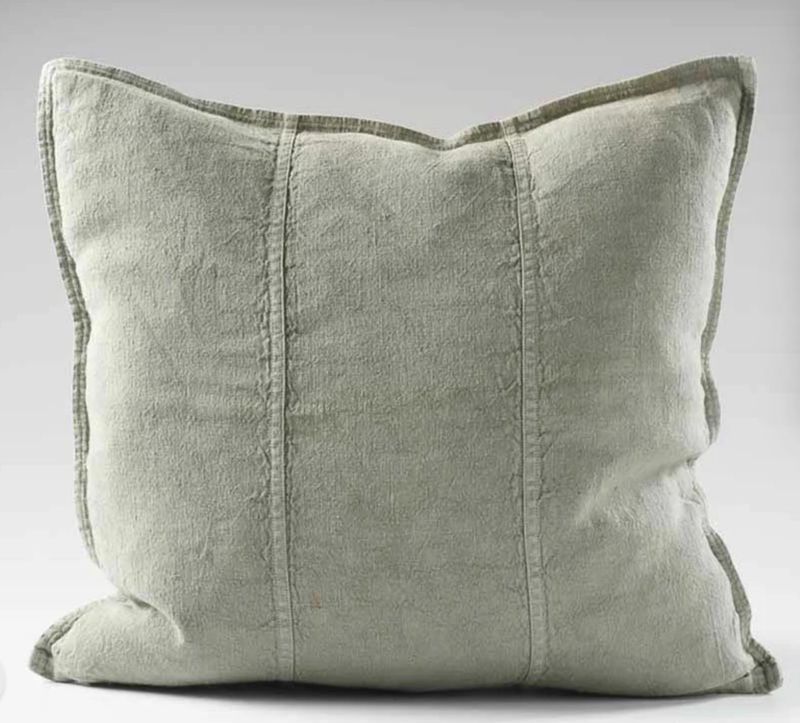 LUCA LINEN OUTDOOR CUSHION - PISTACHIO 24X24