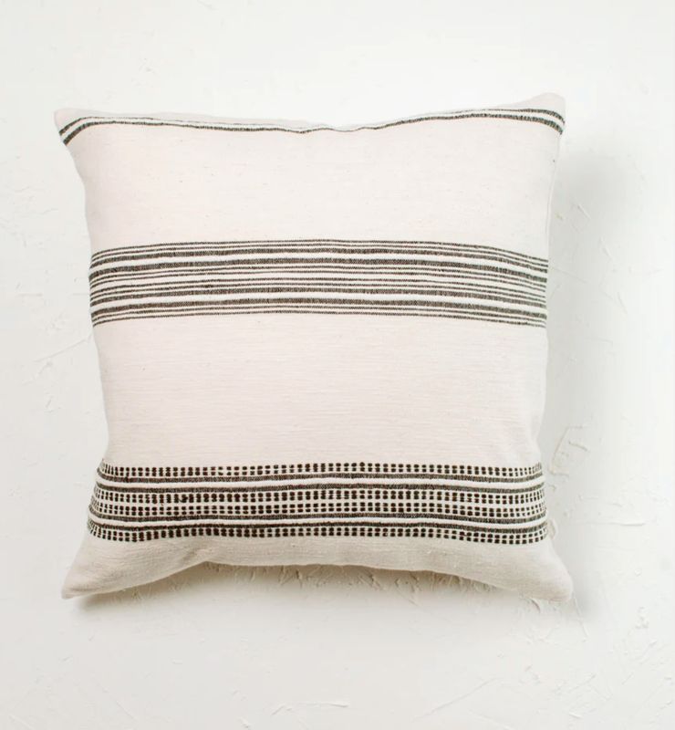 ADEN COTTON CUSHION 18&quot; - NATURAL