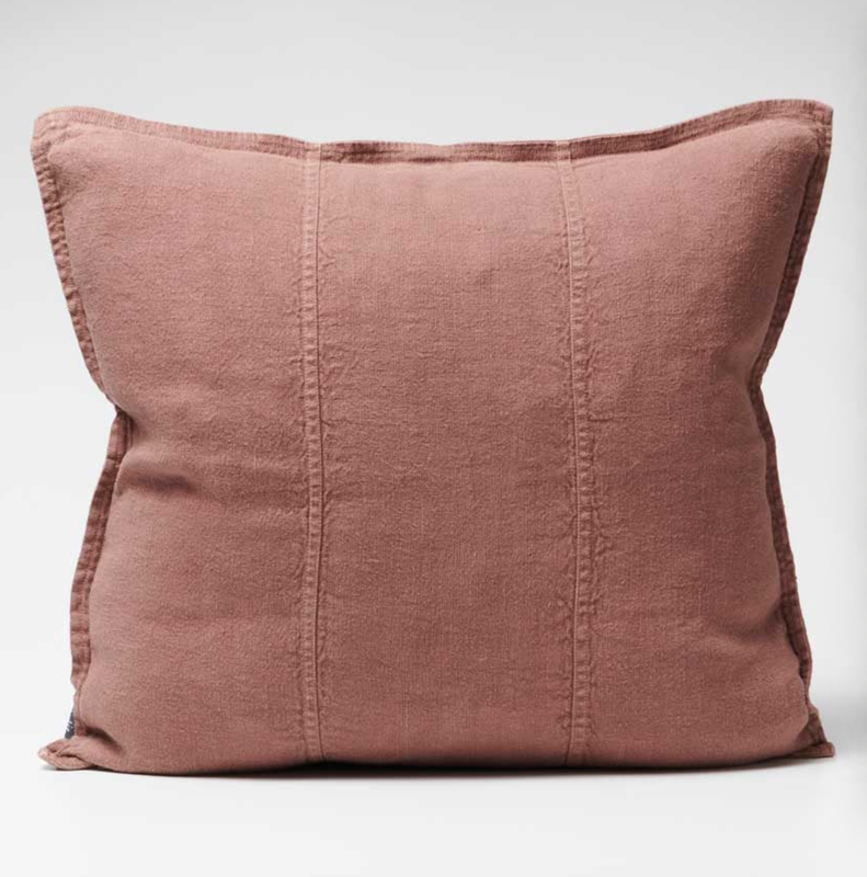 LUCA LINEN CUSHION - ROSE 20X20