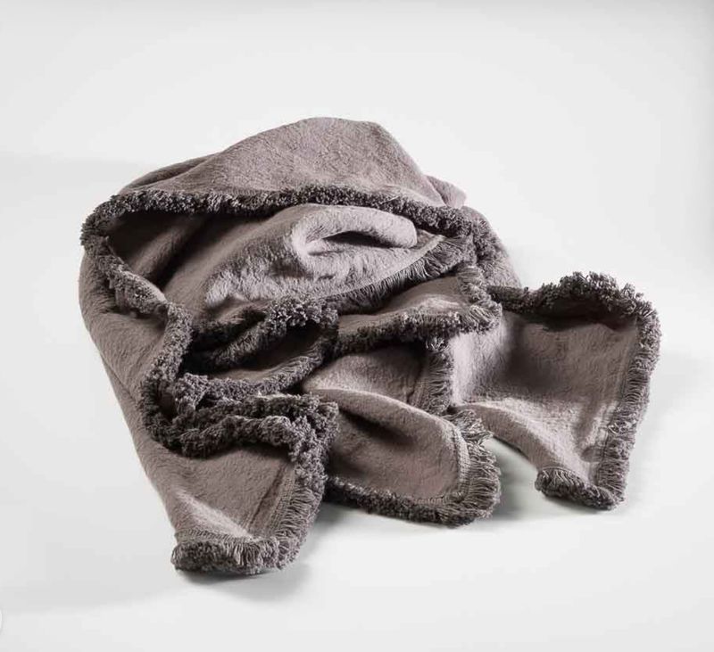 LUCA BOHO THROW - SLATE