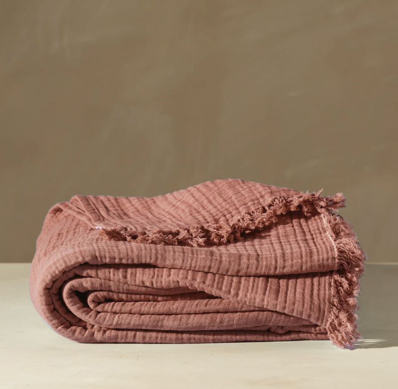 ENES BED COVER - GUAVA