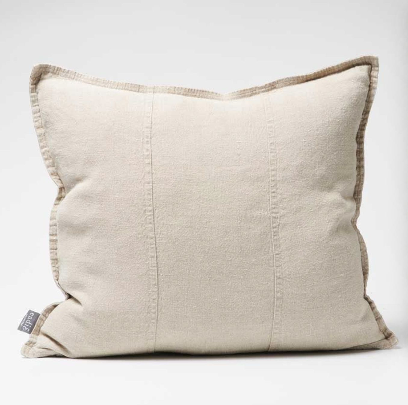 LUCA LINEN OUTDOOR CUSHION - NATURAL 20X20