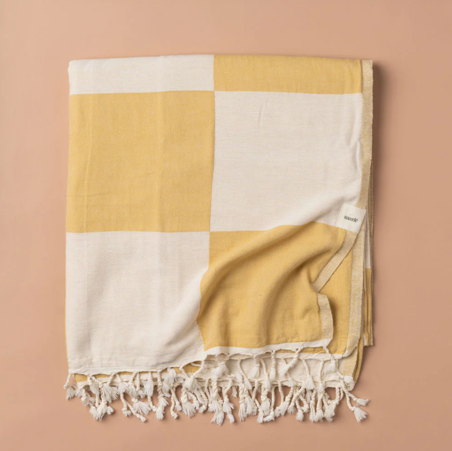 SICILY COTTON THROW - HONEY