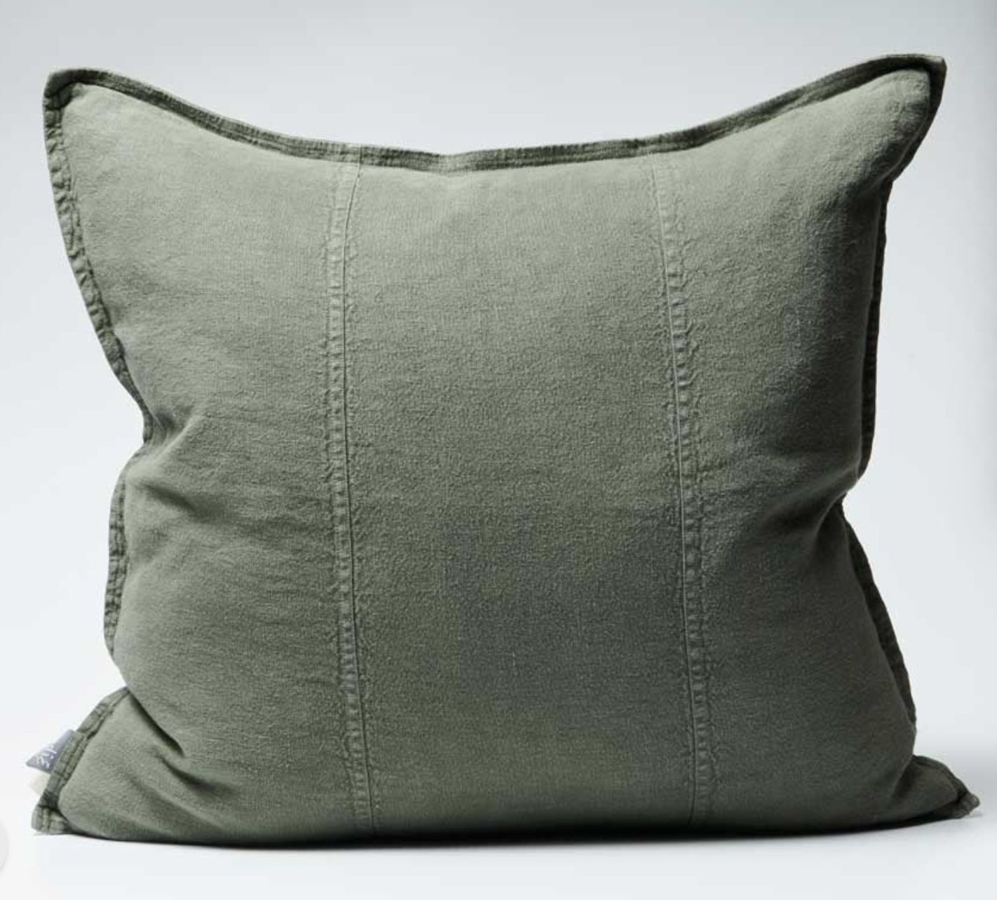 LUCA LINEN CUSHION - KHAKI 24X24