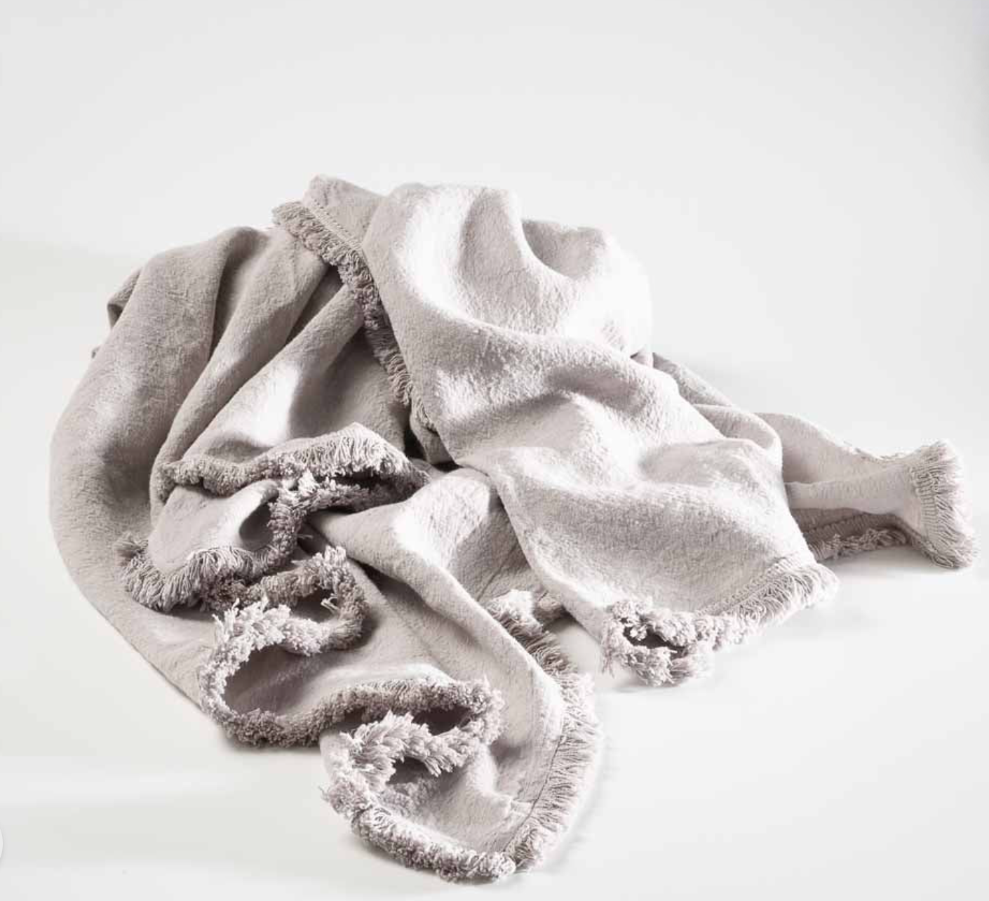 LUCA BOHO THROW - SILVER/GREY