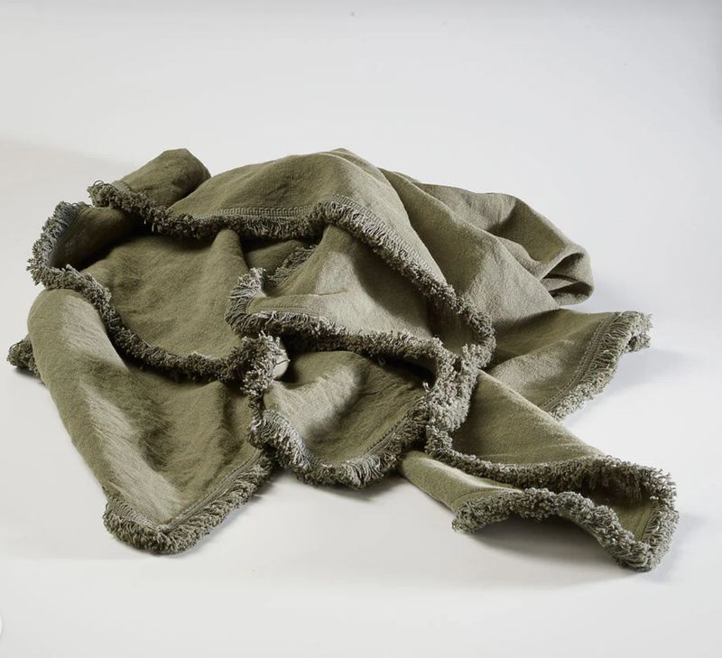 LUCA BOHO THROW - KHAKI