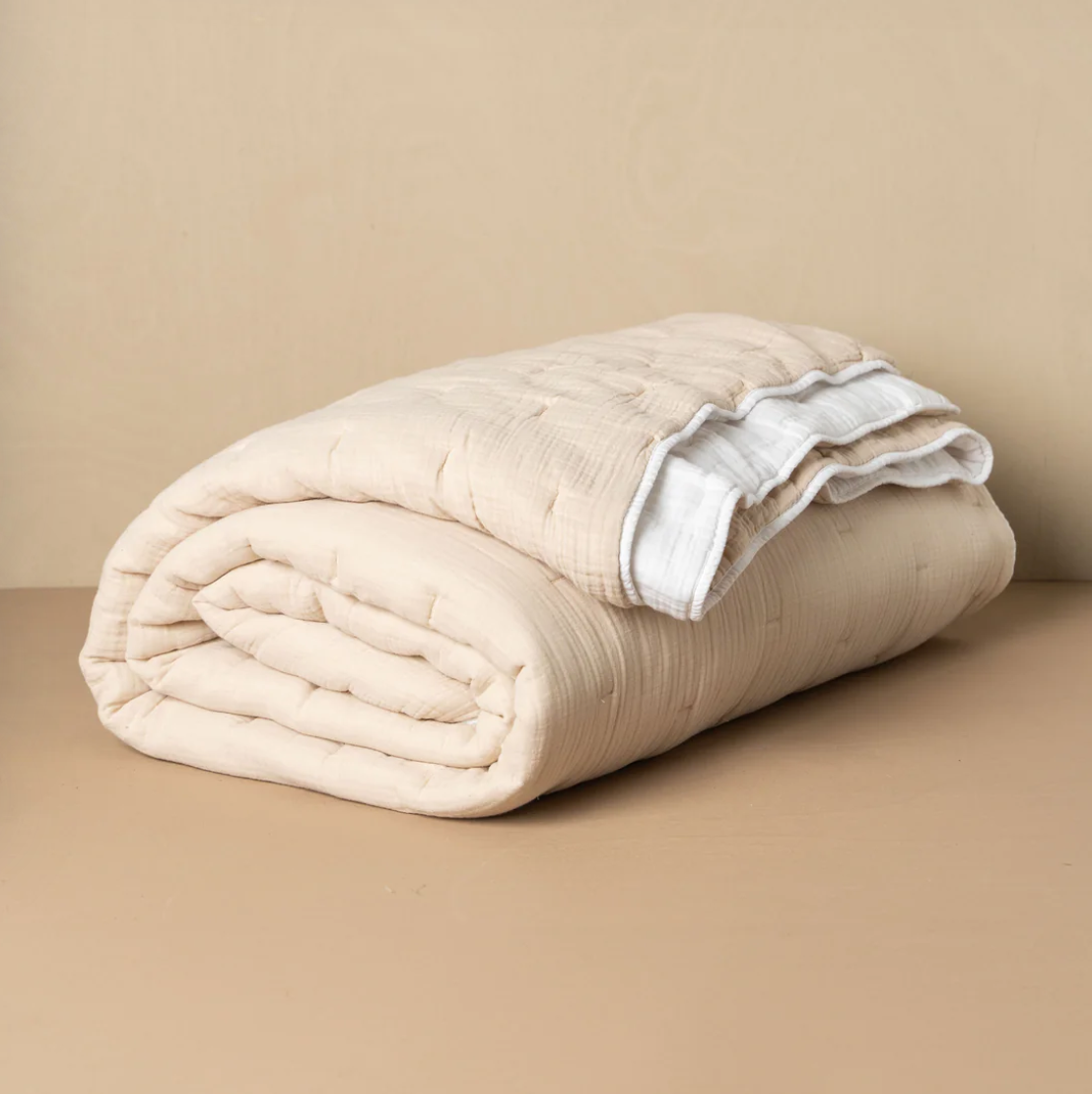 ENES COTTON QUILT - CLAY