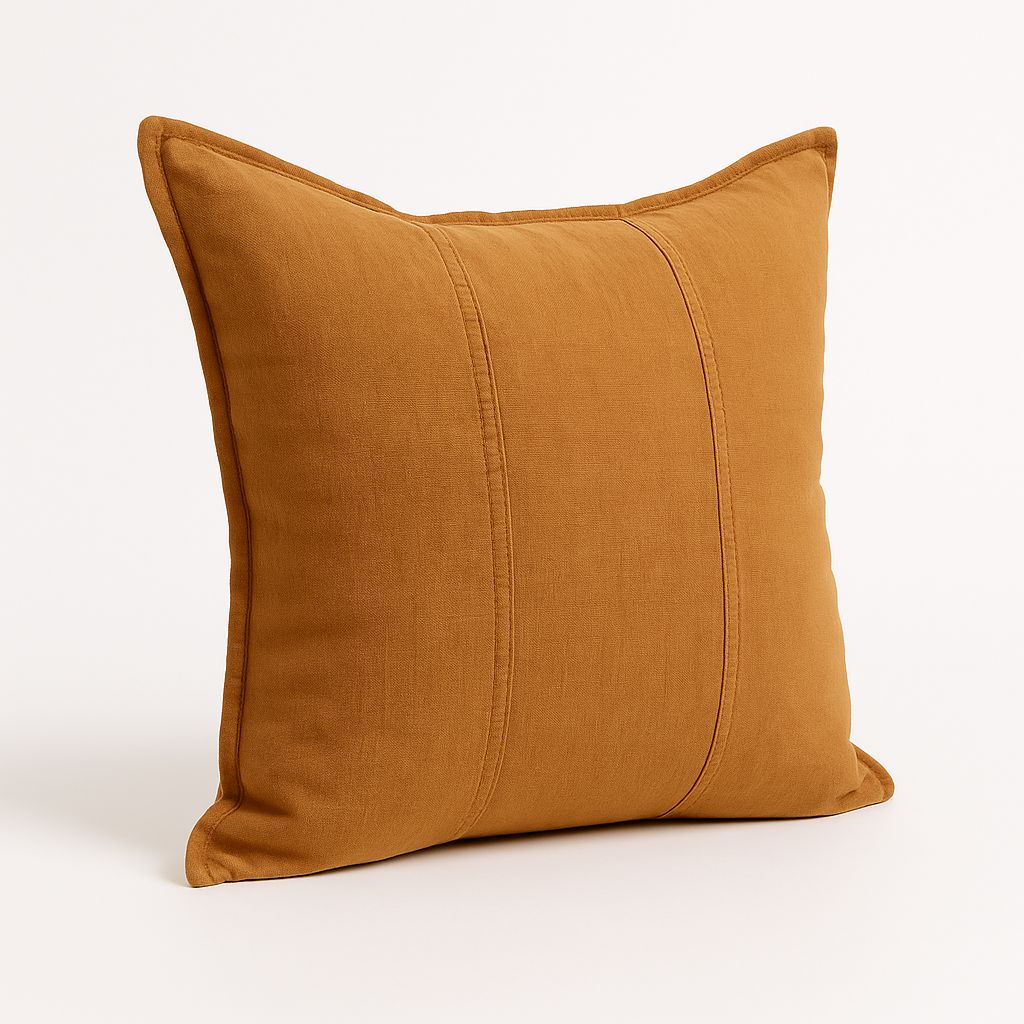 LUCA LINEN CUSHION - NUTMEG 20X20
