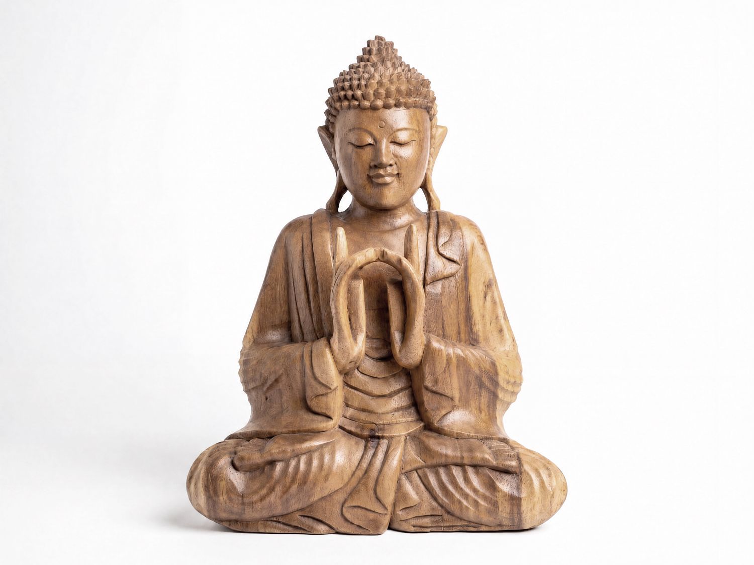 CARVED BUDDHA 16"