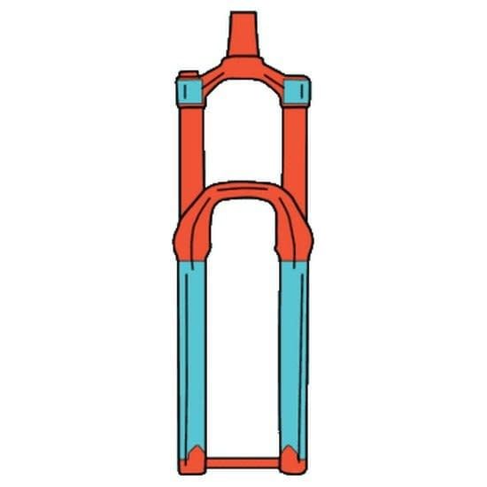 RideWrap Covered Fork Protection Kit, Collective Series, Clear Matte Finish