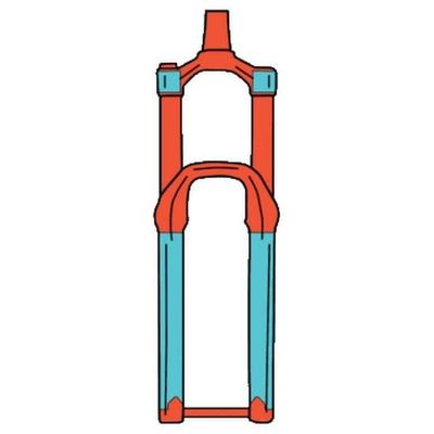 RideWrap Covered Fork Protection Kit, Collective Series, Clear Matte Finish