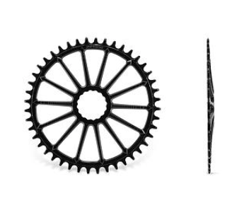 Garbaruk Road/CX/Gravel Easton Cinch Direct Mount Chainring 38T Black