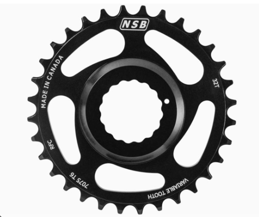 North Shore Billet Variable Tooth Chainring Direct Mount RaceFace Cinch 30T - Black