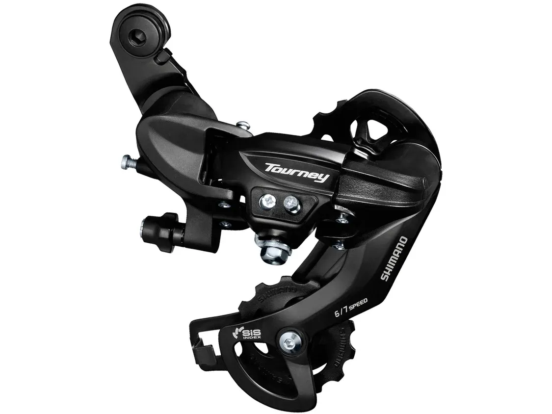 Shimano, Tourney RD-TY300, Rear derailleur, 6/7sp., SGS, Black, With adapter