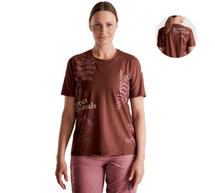 Peppermint Trail SS Jersey, Size: S, Color: Espresso