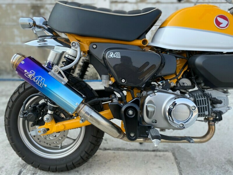 ZoOM Exhaust TITANIUM Blue Honda monkey 125 Full System Low Mount 2018-2023 2SLZ