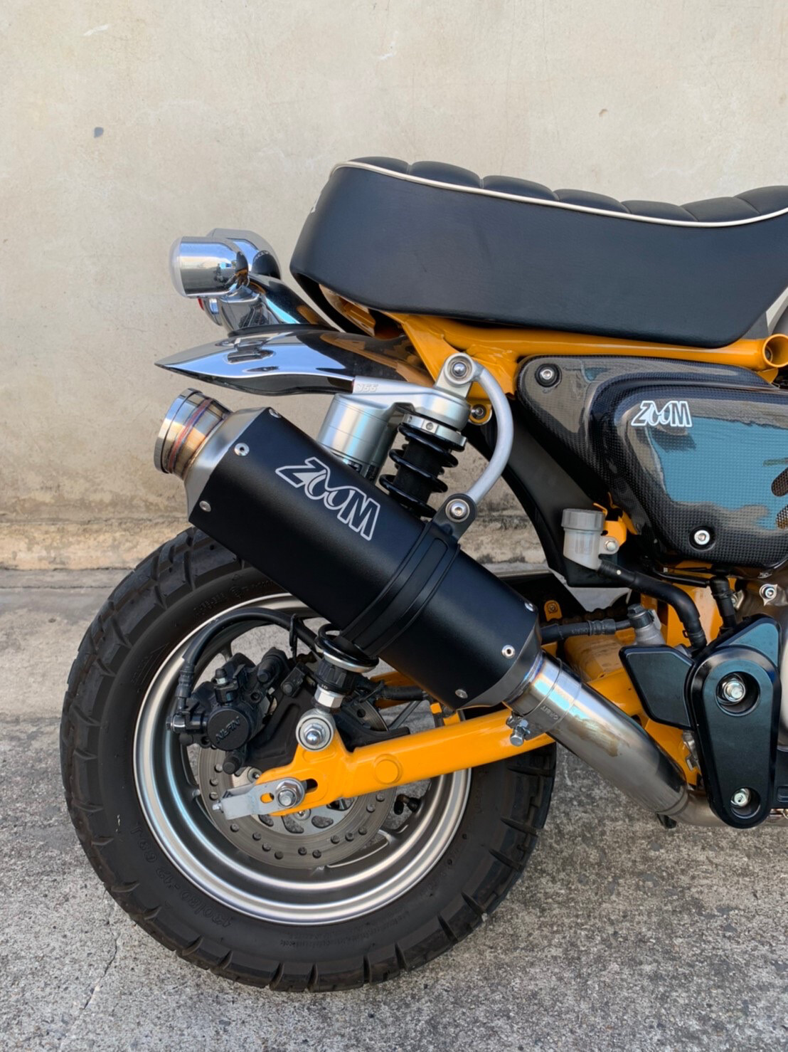 ZoOM Exhaust Polygon Honda monkey 125 Full System Low Mount 2018