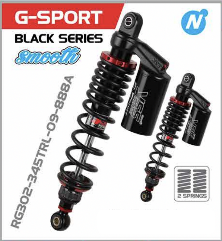 YSS Rear Gas Shock Suspension G-sport &amp; Top Line Honda ST DAX 125 2022-2025 RG302-345TRL-09-888A / RG302-345TRL-095-888