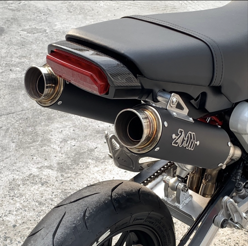 ZoOM Exhaust Honda MSX GROM 125 2022-2025 Dual Full System High Mount 2SLZ