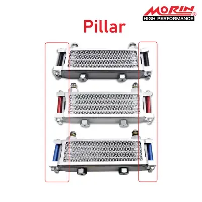 Custom Morin Racing Complete Oil Cooler Kit Kawasaki Z125 Custom Morin Racing Complete Oil Cooler Kit Kawasaki Z125