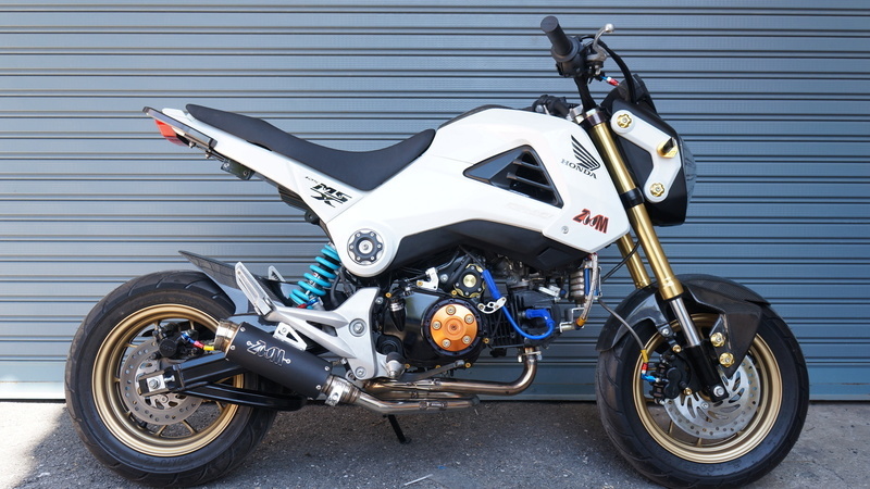 ZoOm Exhaust Honda Grom 125 MSX 125 Full System Black  LOOP 2013-2020 ALBK 2SLZ