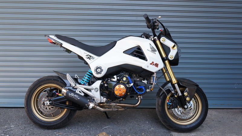 ZoOm Exhaust Honda Grom 125 MSX 125 Full System LOOP Black 2013-2021 ALBK SLZ