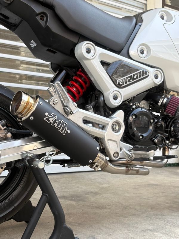 ZoOM LOOP Exhaust Honda MSX GROM 125 2022-2025 Gen3 Full System Low Mount 2SLZ ALBK
