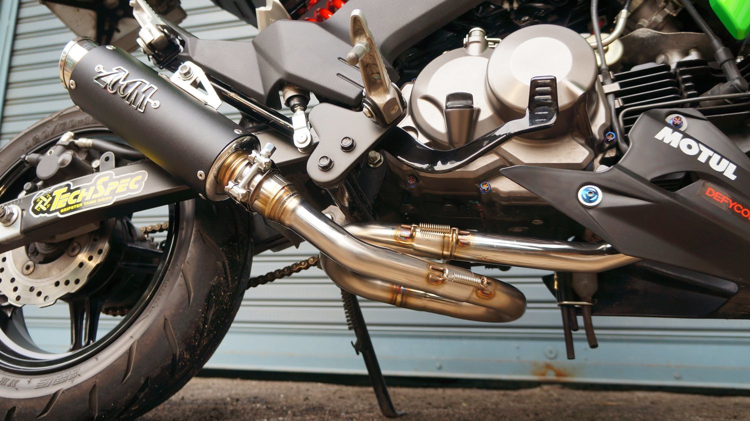 Hindle Stainless EVO Megaphone Full Exhaust System - Kawasaki Z125 Pro – Steady Garage