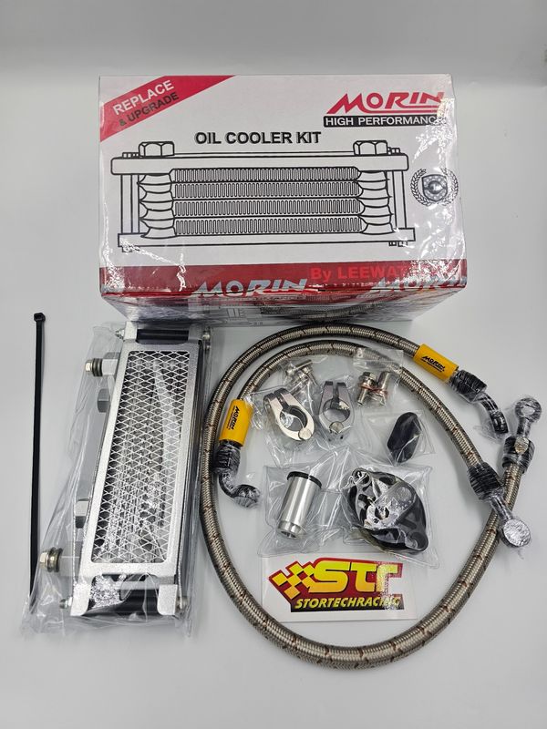 BLACK Morin Racing Complete Oil Cooler Kit HONDA CT TRAIL 125 2024-2025 GEN2 JA65