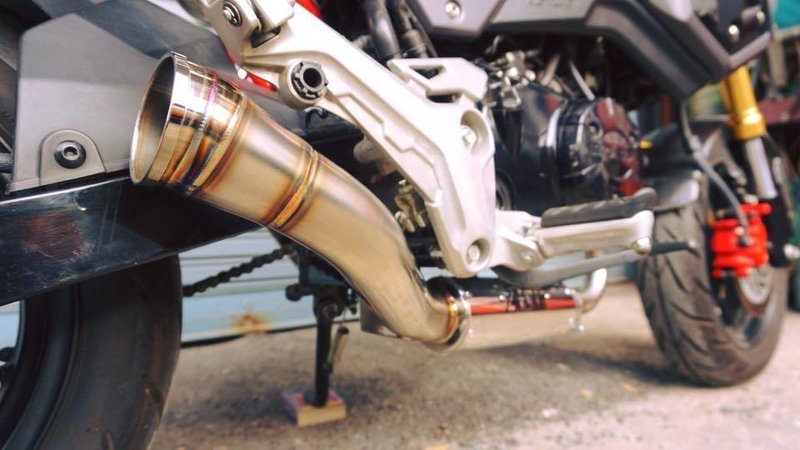 ZoOM Brute Exhaust Honda GROM 125 MSX SF 2013-2020 Full System Brute Low Mount