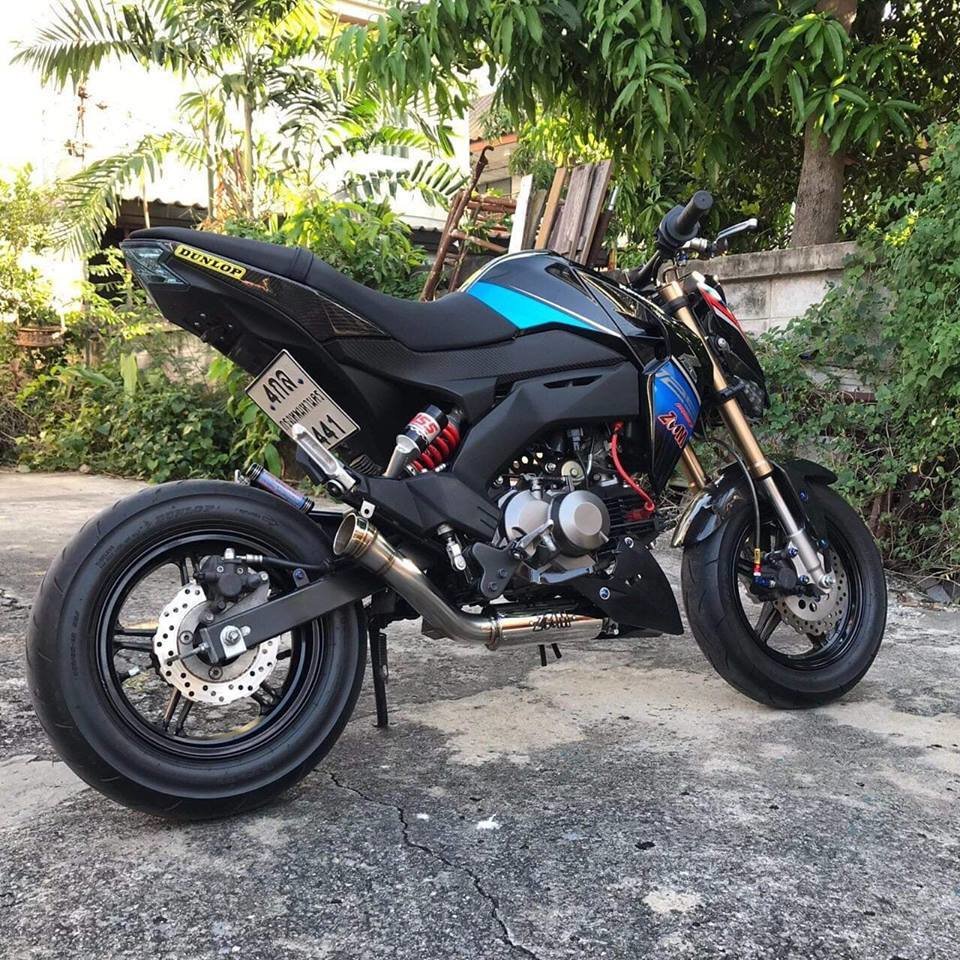 ZoOM Exhaust The Brute Kawasaki Z125 Pro 2017 2019 Full System Low