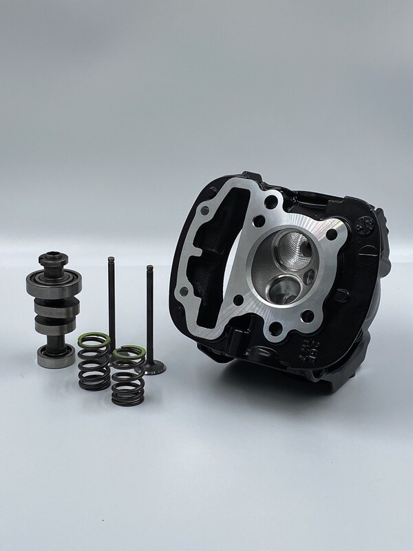 STR Cylinder Head Oversize Valves CNC dimpling Ported + Camshaft + Spring Valves  Honda GROM 125 Monkey 125 ST DAX 125 2022-2024