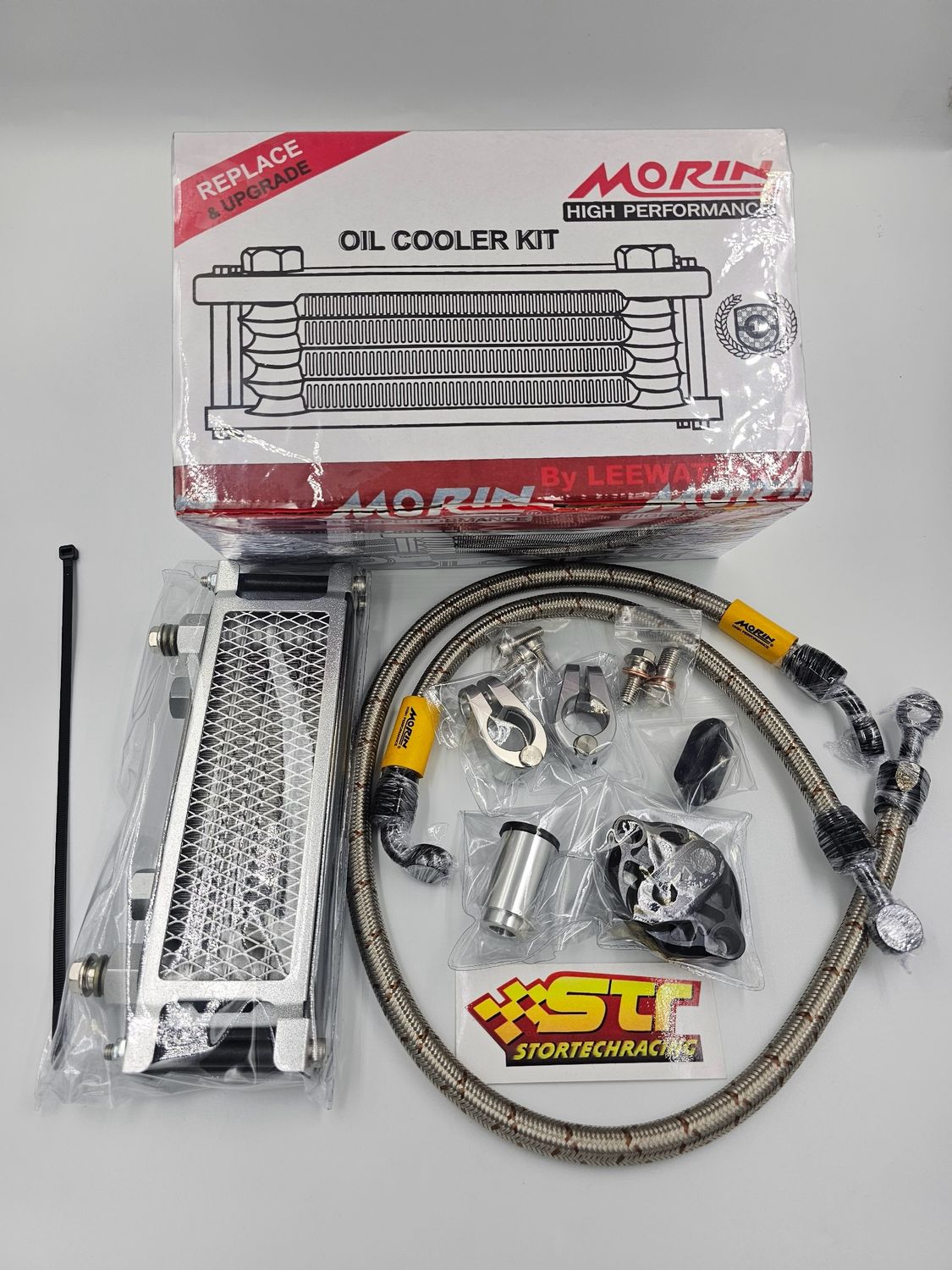 ALL BLACK Morin Racing Complete Oil Cooler Kit HONDA CT TRAIL 125 2024-2025 GEN2 JA65