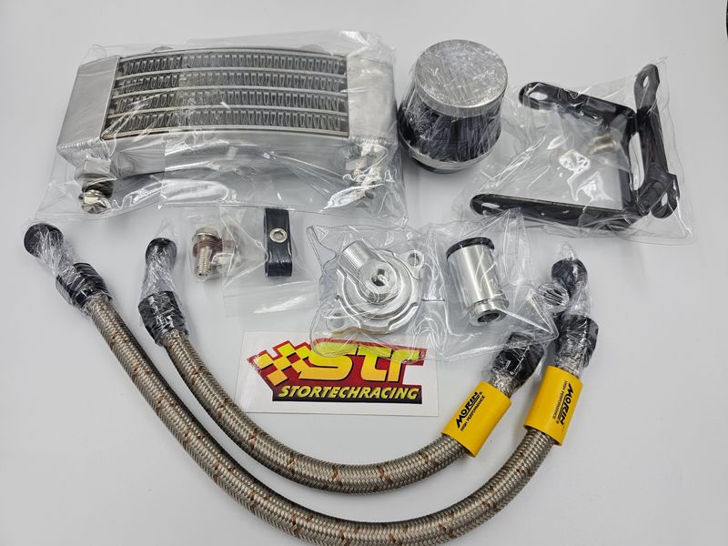 BLACK Morin Curve Oil cooler Honda MSX GROM 125 2022-2026 GEN3 Black