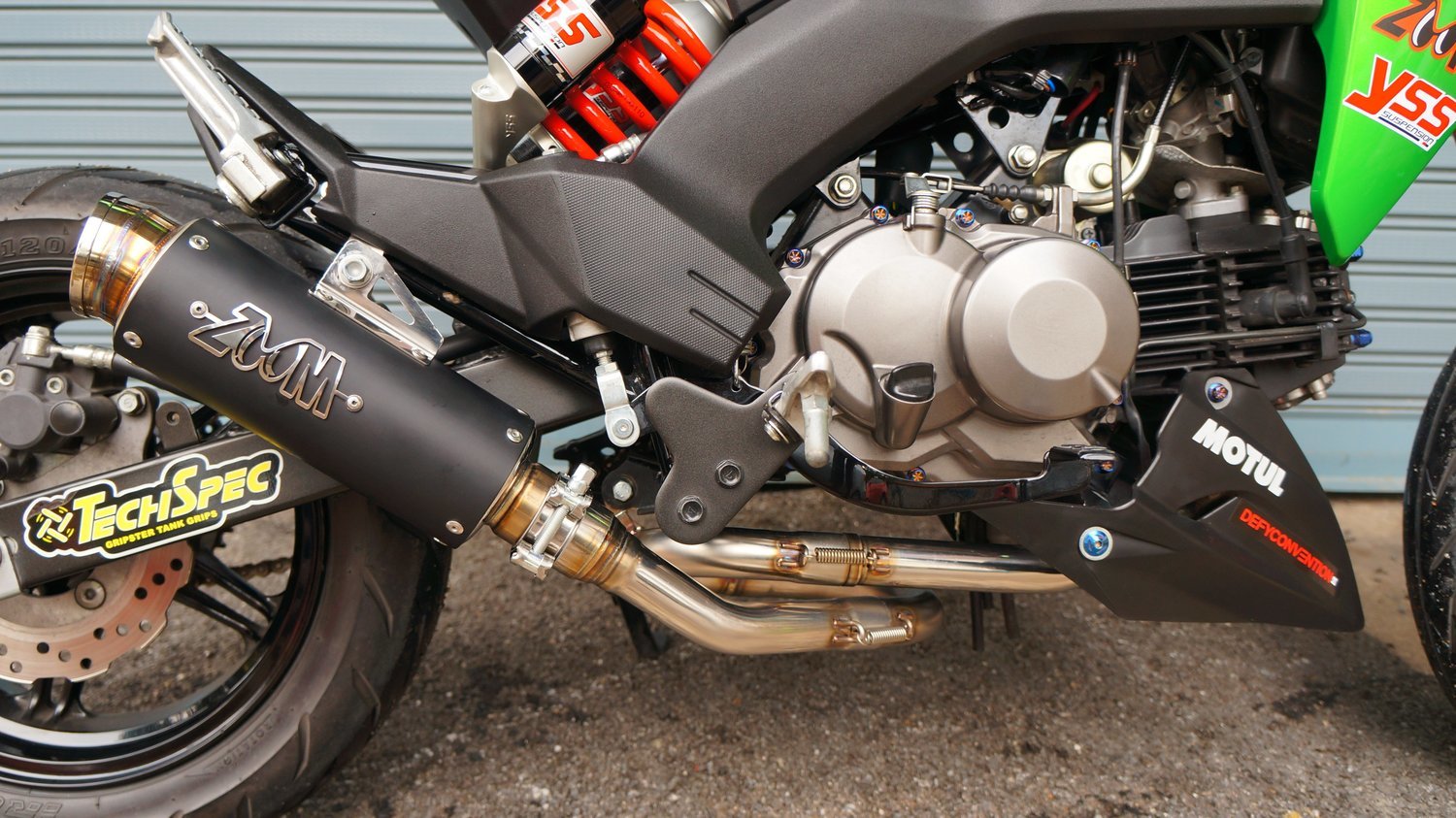 ZoOM LOOP Exhaust Kawasaki Z125 Pro 2017-2025 Full System Black 2SLZ