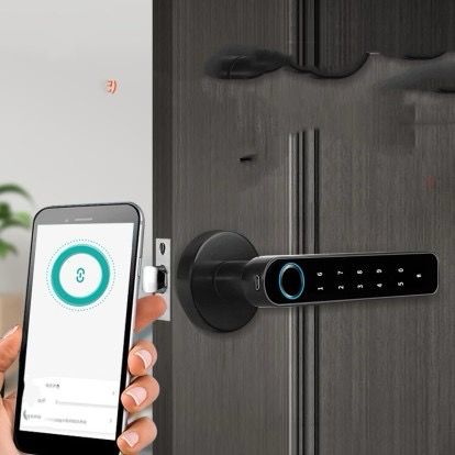 Fingerprint, Pin, Key Door Lock Bluetooth Look