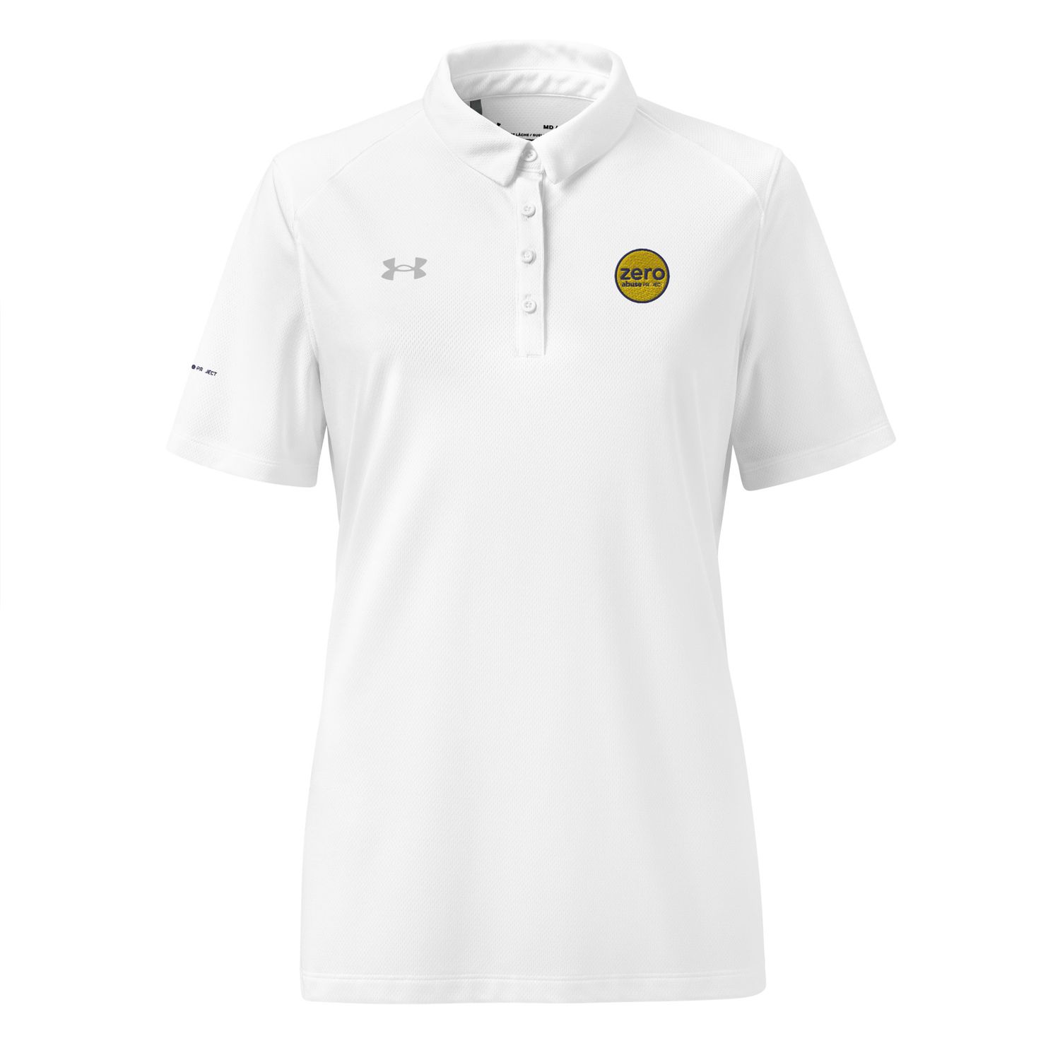 Under Armour® Women’s Polo - ZAP Circle Logo (White)
