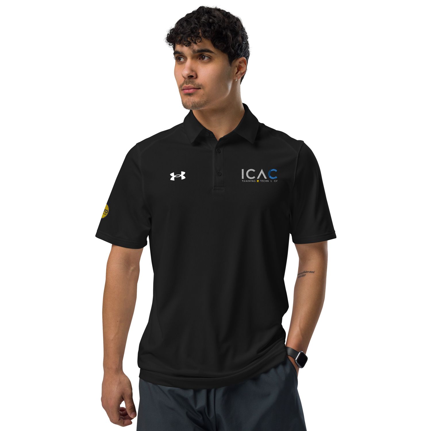 Under Armour® Men&#39;s Polo - ICAC (Black, Grey &amp; Navy)