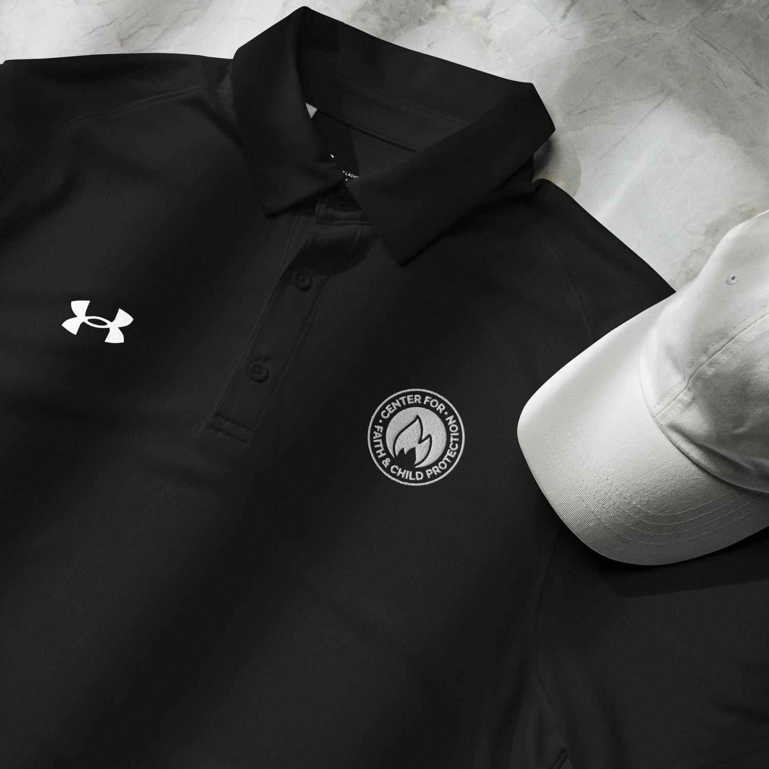 Under Armour® Men&#39;s Polo - CFCP (Black, Grey &amp; Navy)