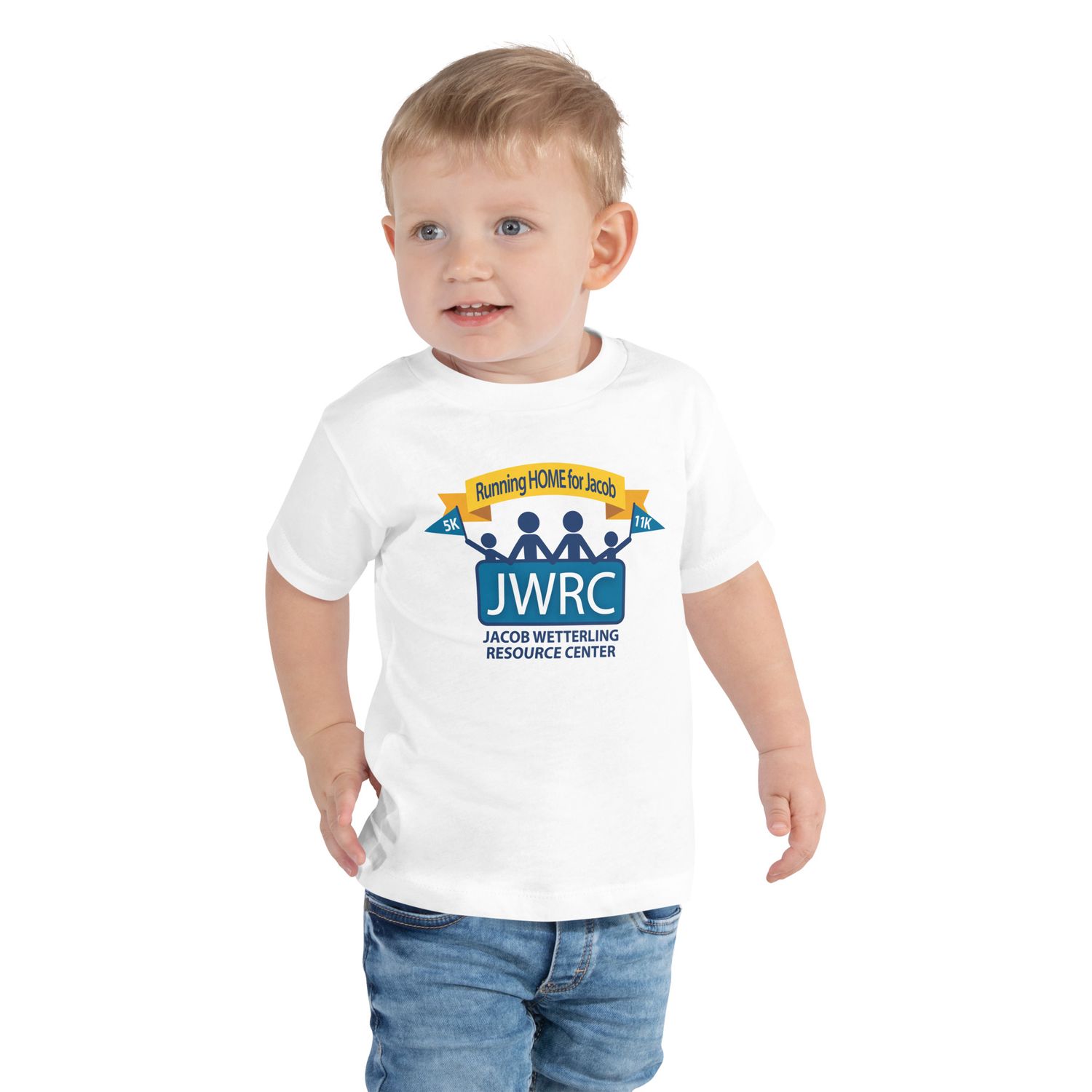 Toddler Short Sleeve Tee - Running HOME for Jacob (Colored Logo)