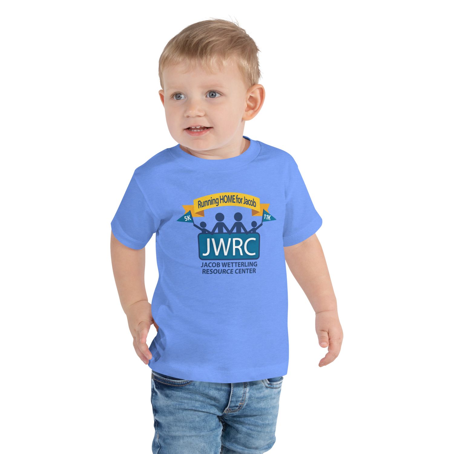 Toddler Short Sleeve Tee - Running HOME for Jacob (Colored Logo)