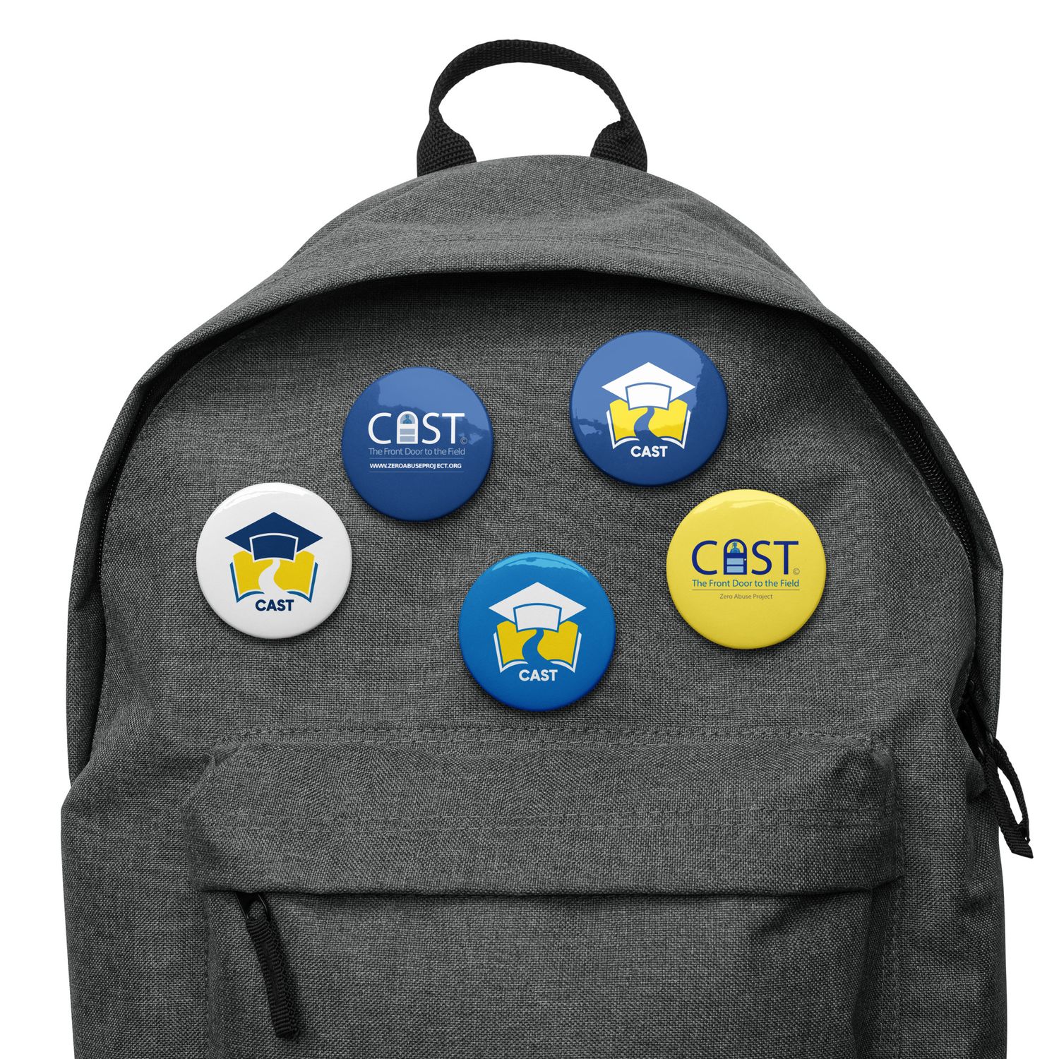 Set of pin buttons